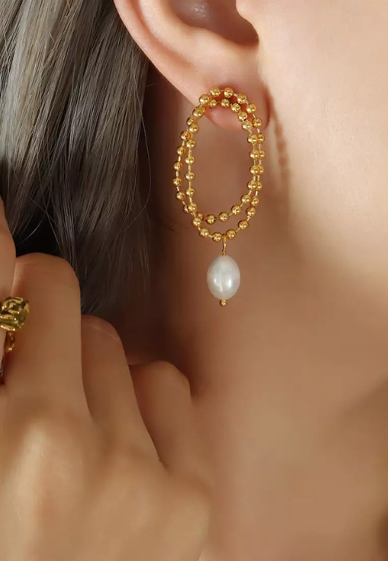 Freshwater Pearl Earrings (PHKJEA20159)