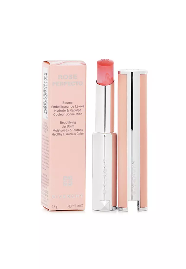 Pink Givenchy New Lipstick Givenchy Rose Perfecto Lip Balm 001