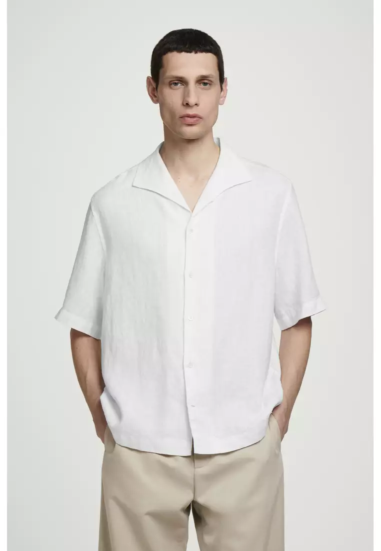 LINEN SHORT-SLEEVED SHIRT
