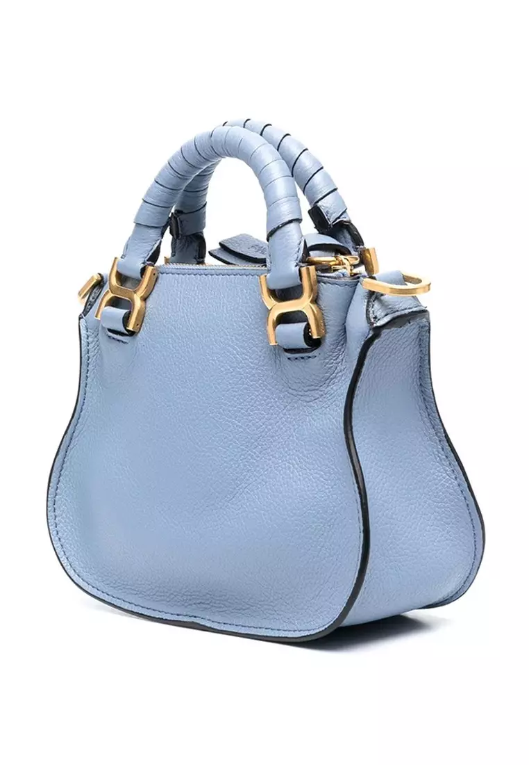 Marcie Mini Double Carry Shoulder Bag in Shady Cobalt