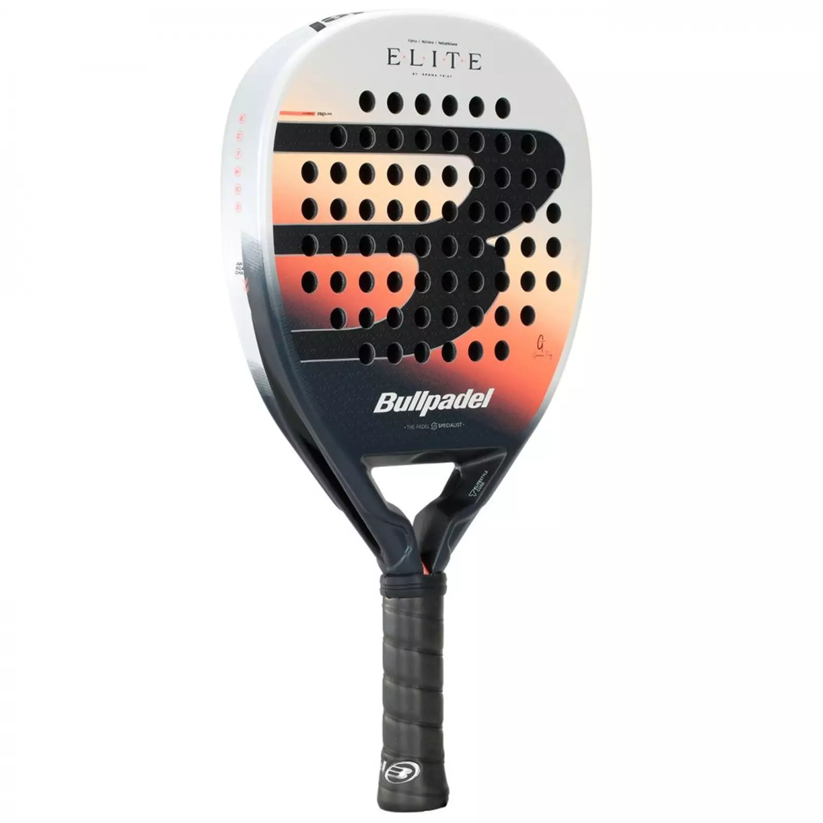Raket Padel BULLPADEL Elite W 2026 345-350g Black White Orange