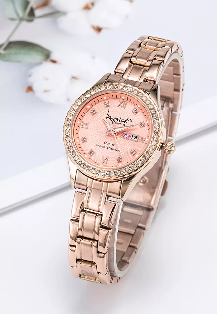 Gold deals pink watch