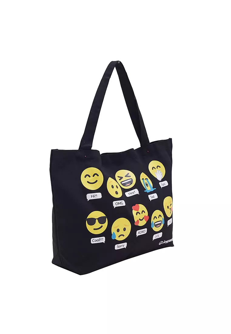 Canvas Bags Joypixels Black Emoji