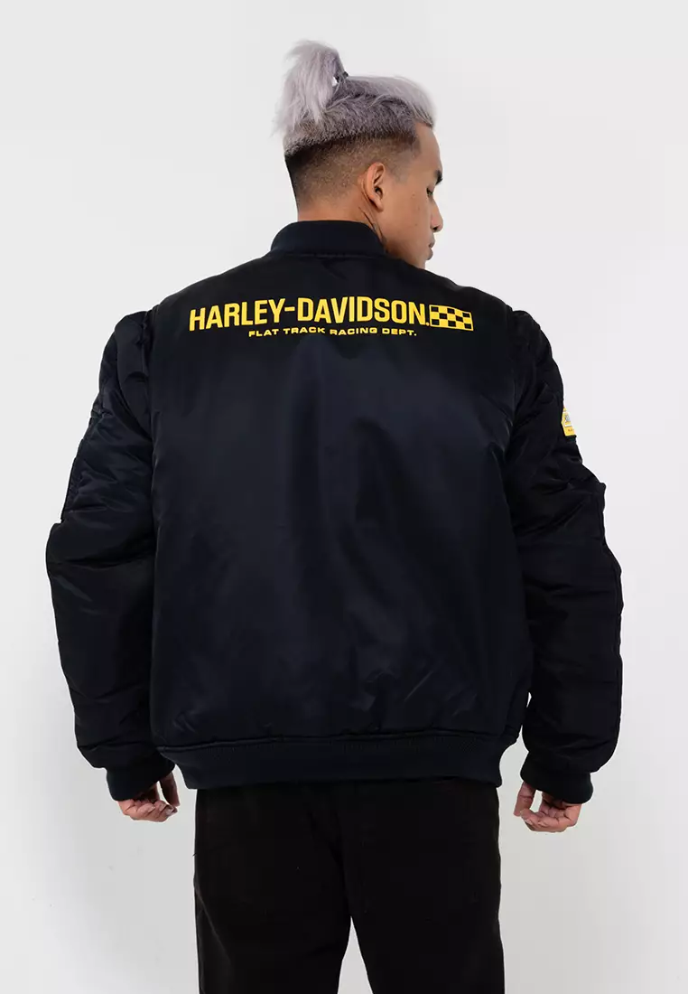 Harley-Davidson At the Crank Bomber Jacket