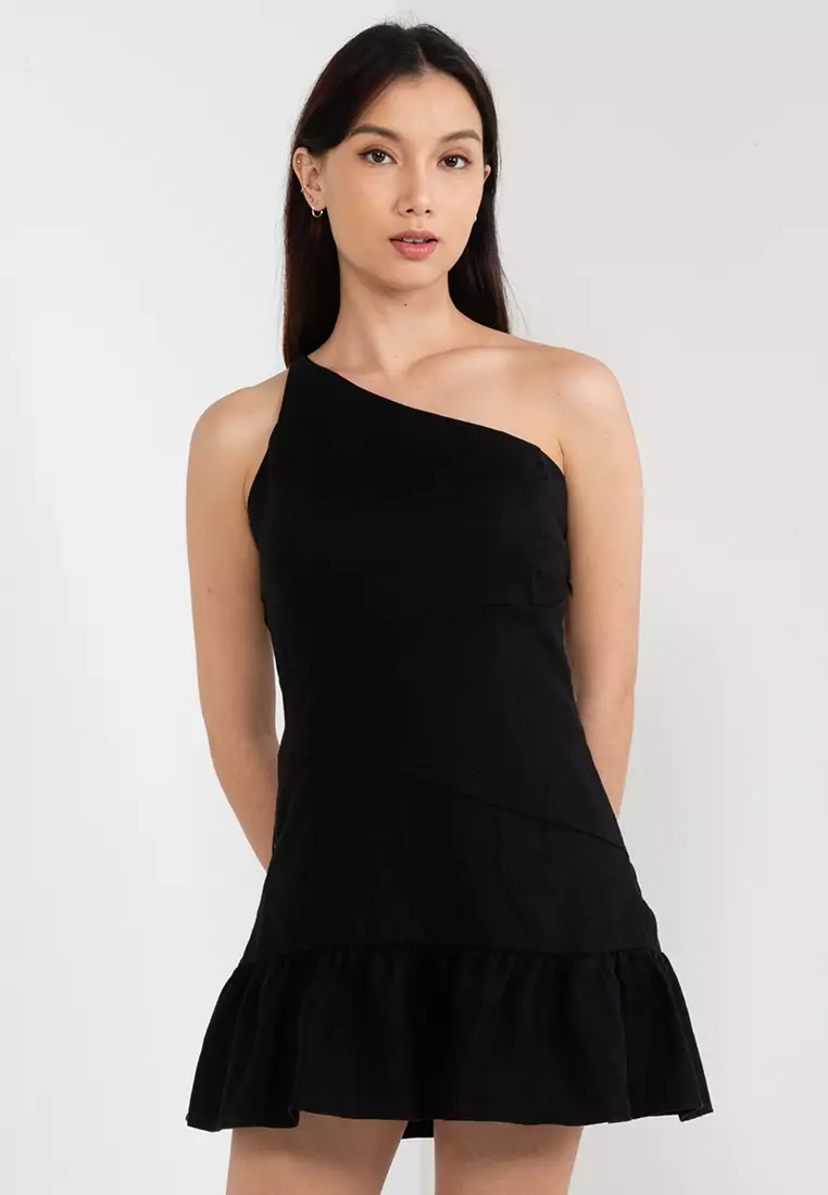 Cotton On Frankie Linen One Shoulder Mini Dress 2024, Buy Cotton On Online