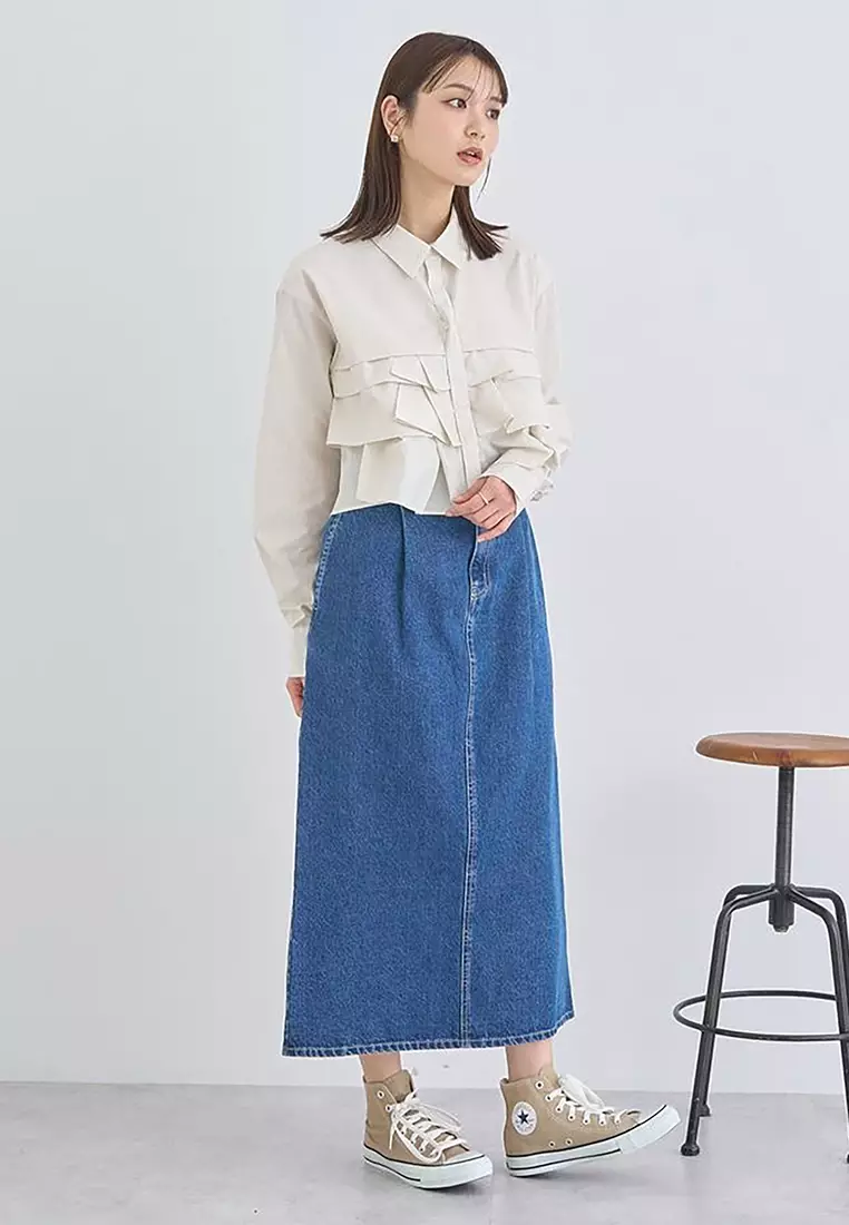 Earth Music & Ecology - Shirayuri Straight Skirt
