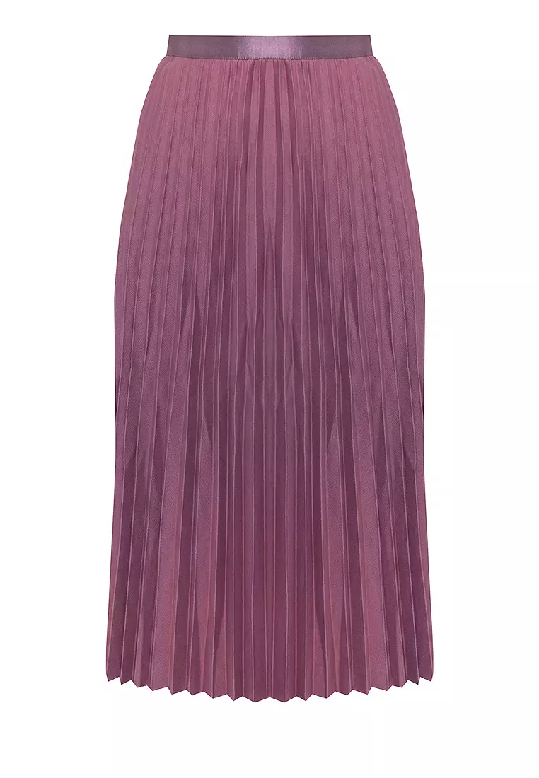 Buy joystyx Pleated Midi Skirt in Lilac Purple 2024 Online | ZALORA ...
