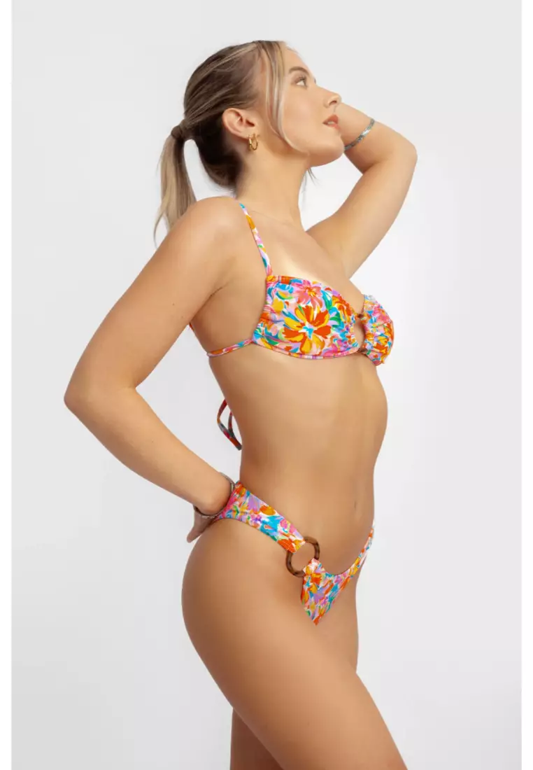 Lana Side-Ring Cheeky Bikini Bottoms / Four Seasons FINAL SALE