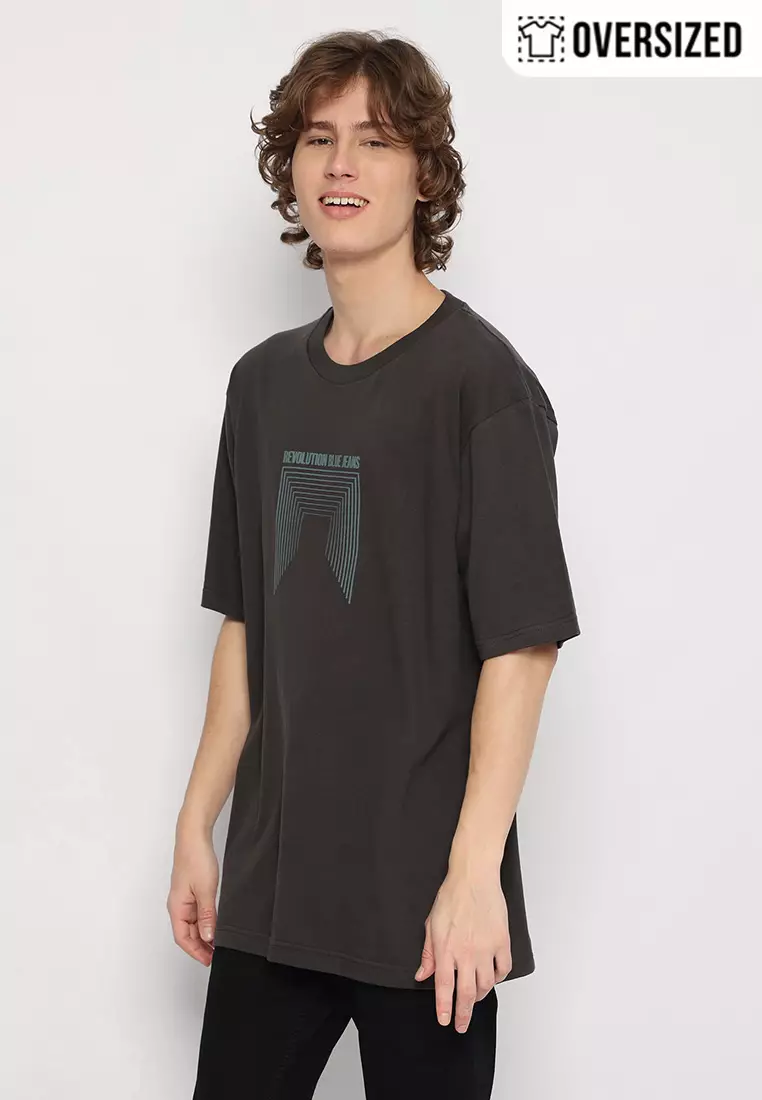RBJ T-Shirt Cotton Oversized Pria 2079131711