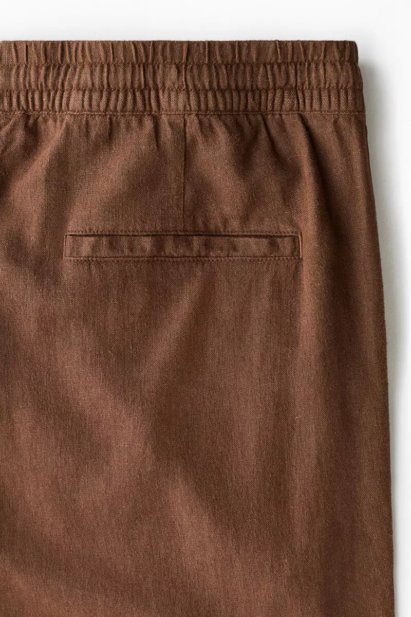 Relaxed Fit Linen-blend trousers