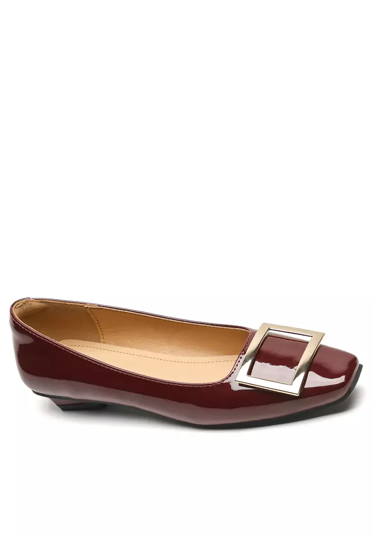 Discount on Twenty Eight Shoes  shoes - SKU: 2cm Square Buckle Chunky Heel Pumps Ww992