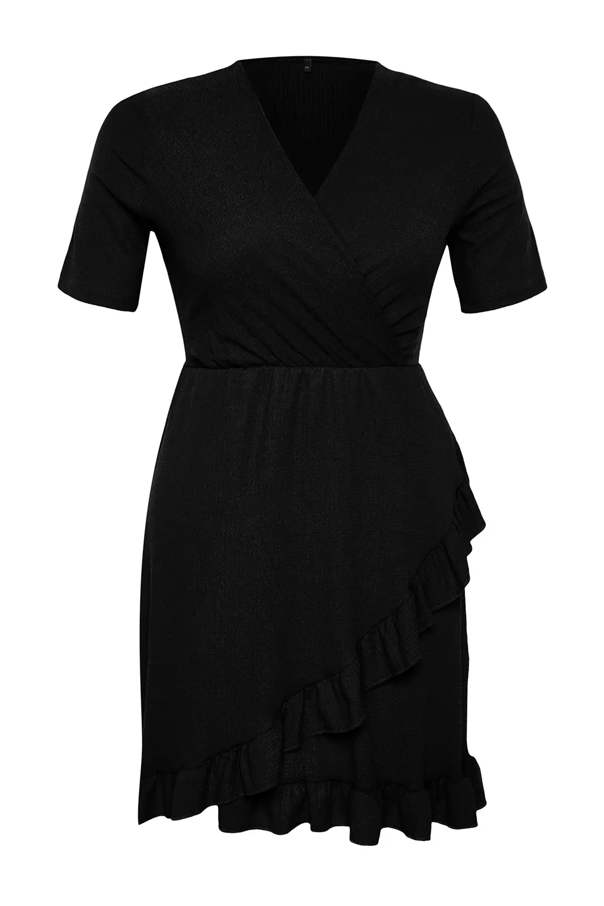 Plus Size Flounce Mini Dress