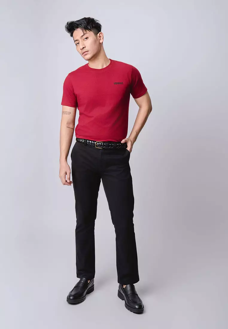 T-Shirt Minimal Logo Dark Red