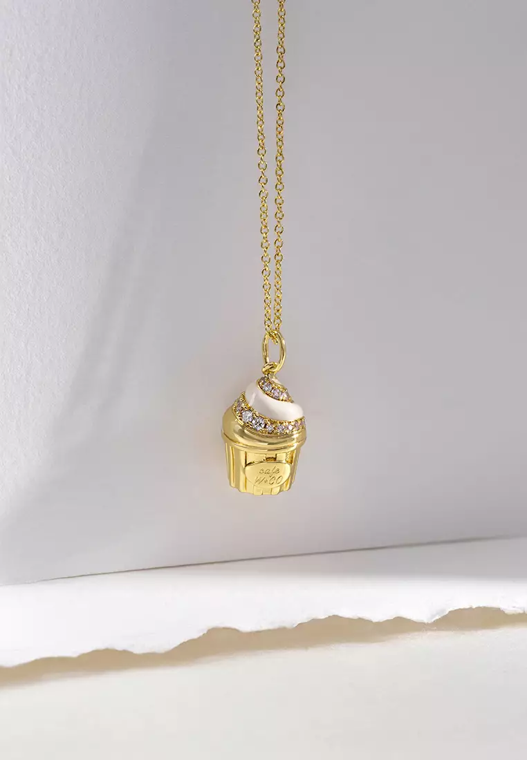 Cafe W+Co Sundae Cup Gold Necklace