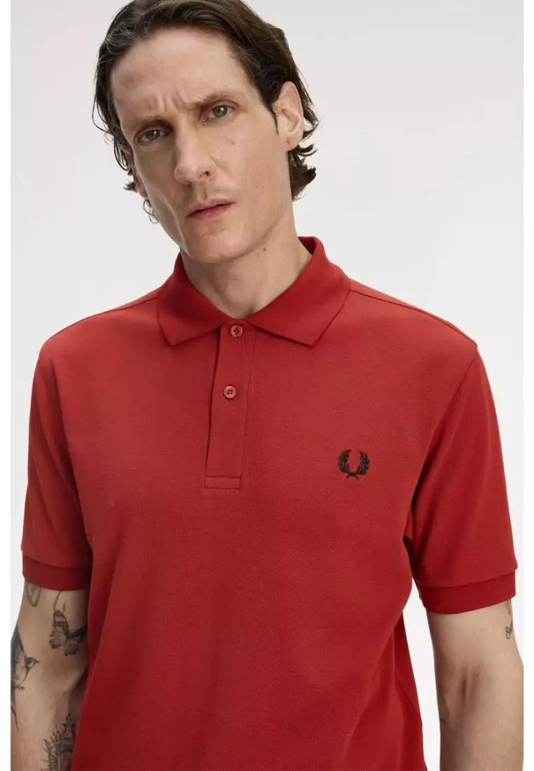 Fred Perry M6000 The Fred Perry Shirt (Burnt Red / Black)