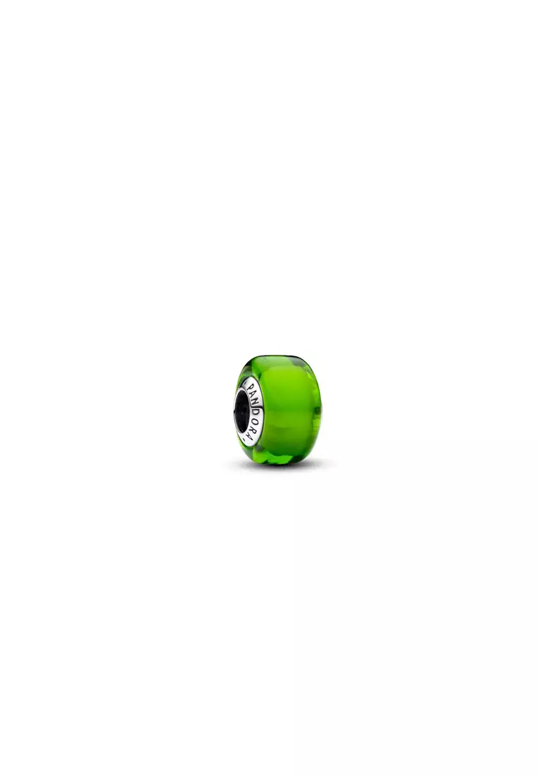 Pandora green hotsell glass charm