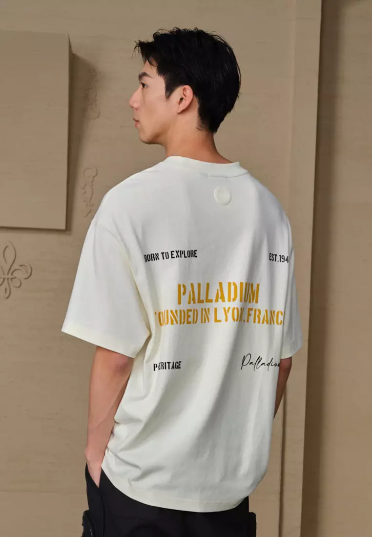 男裝 PALLADIUM LOGO 寬鬆全棉T裇