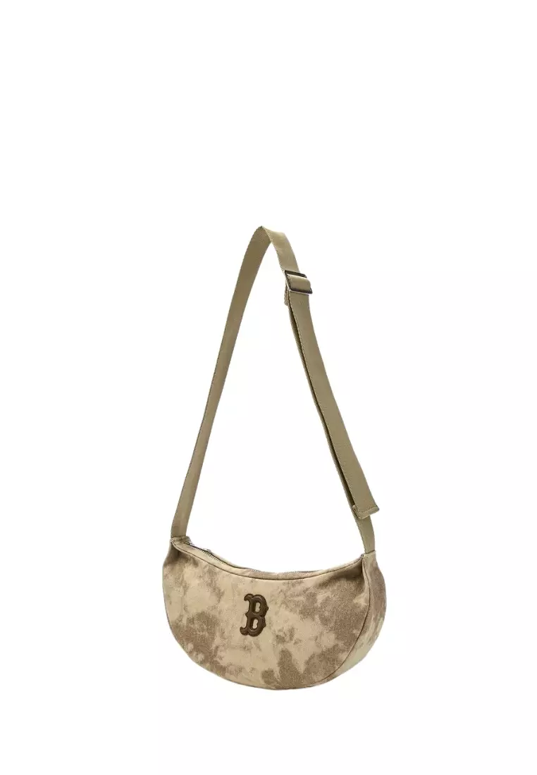 ★MLB Korea★ Vintage washed shoulder bag BOS MgSand 3ABQBV4 Vintage Washed Shoulder Bag NEW YORK YANKEES - MLB KOREA