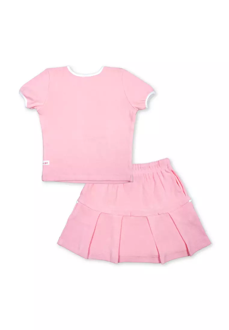 Girls Blouse with Skirt Set
