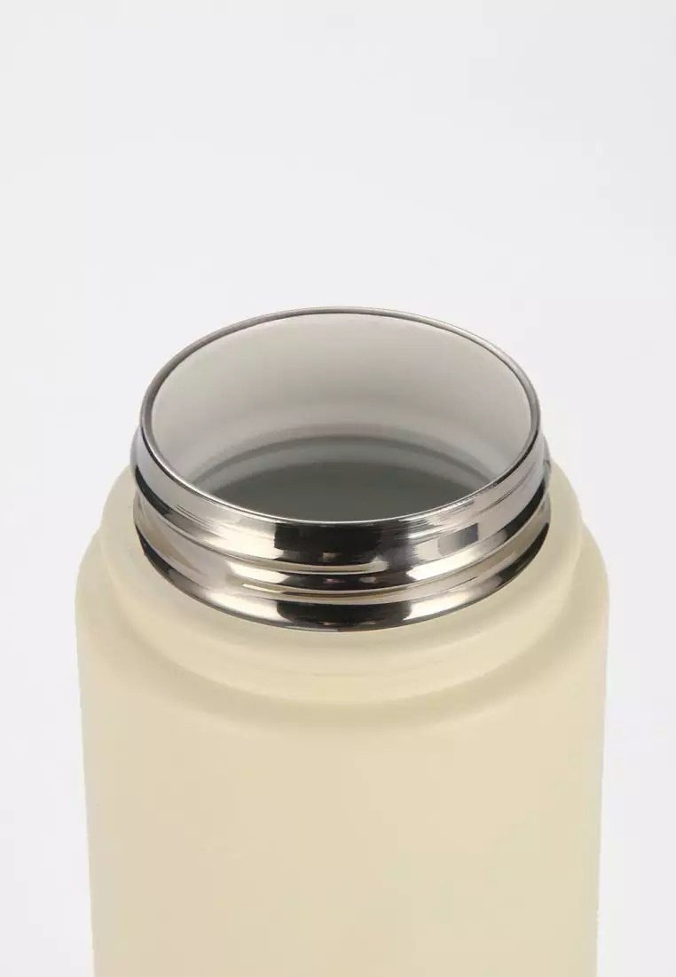 Crossing Urban Ceramic S/S Insulated Screw Cap Sports Bottle With Handle 600ml - Cotton Heirloom Blue (Mix)