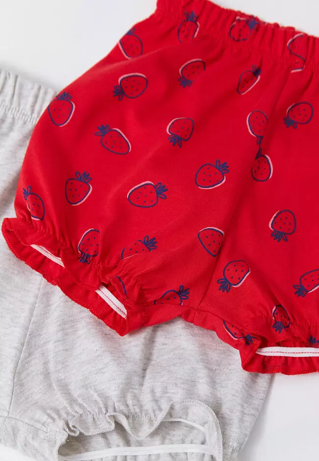 Buy LC WAIKIKI 2Pack Elastic Waist Baby Girl Shorts 2024 Online ZALORA