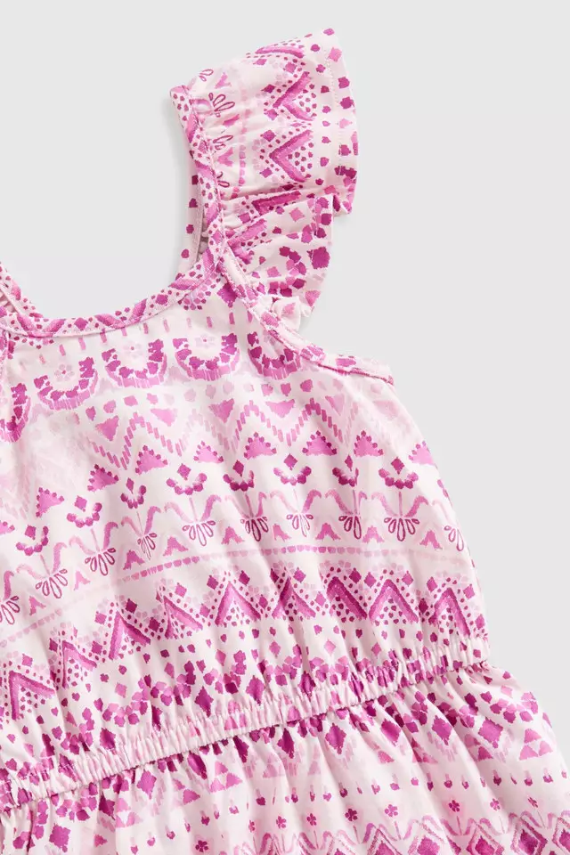 Mothercare Printed Jersey Dress - Dress Anak Perempuan (Multi)