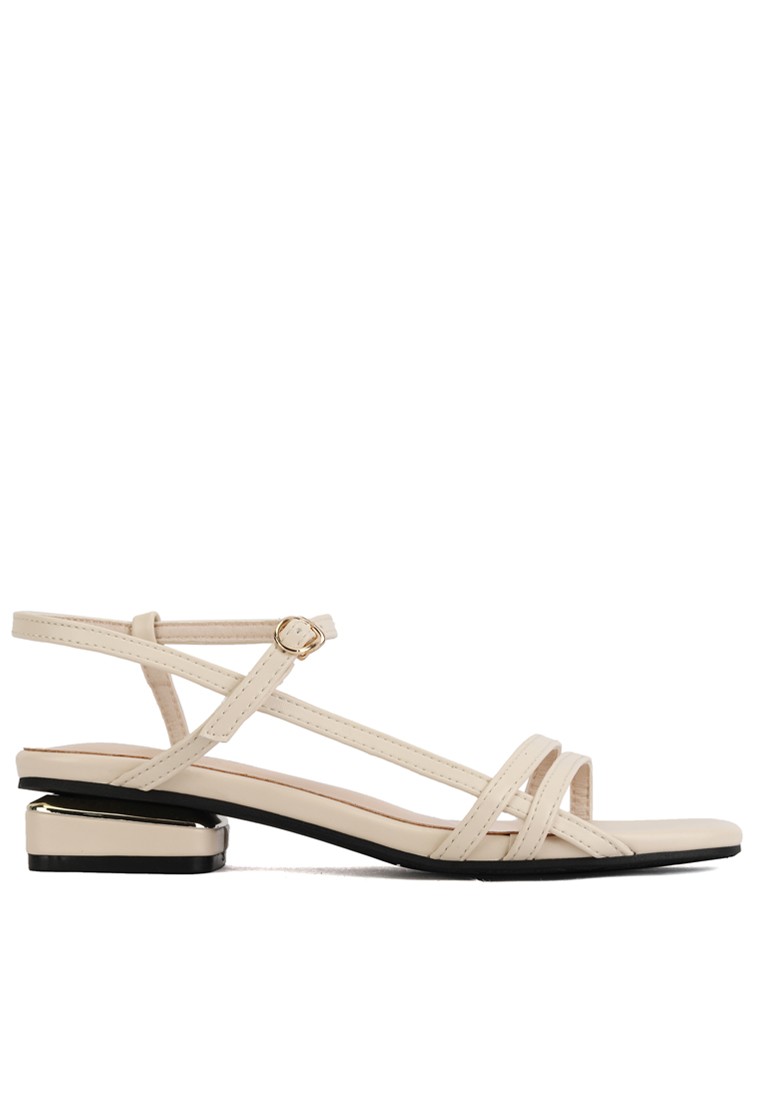 Open Toe Strap Mid Heel Sandals WW228-2