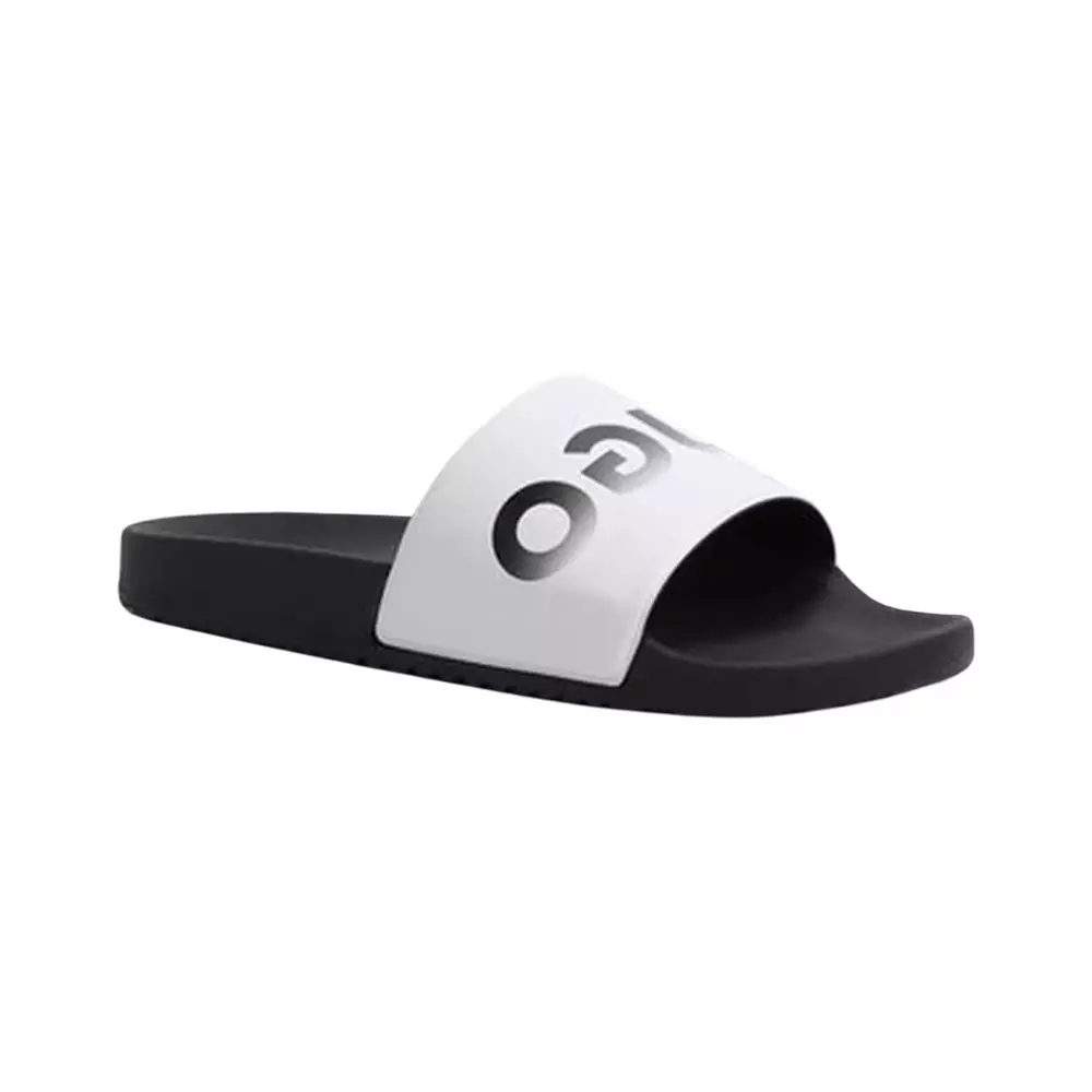 Flip-Flops with Logo Slides Black White