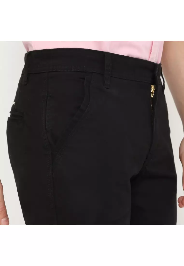POLICE Celana Chino Panjang Cotton Premium Stretch Regular Fit Pria