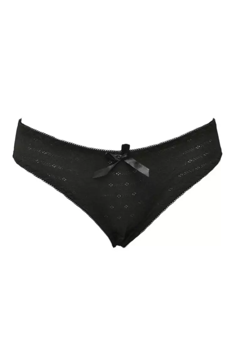 WIMIU Bra Set Pakaian Dalam Wanita Panty Celana Dalam Wanita 000515 Black