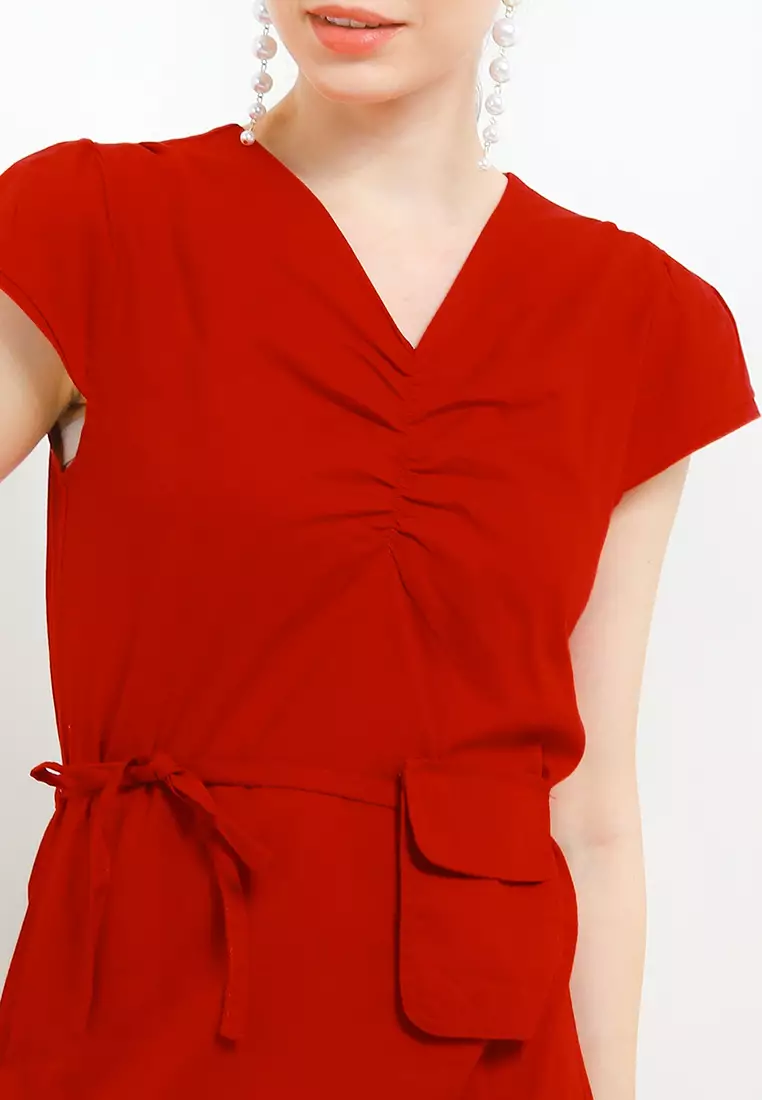 Mini Dress Lengan Pendek -  Nena Dresses