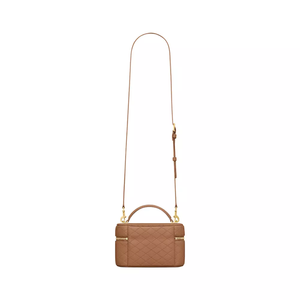 Gaby Vanity Bag Lambskin Leather Fox