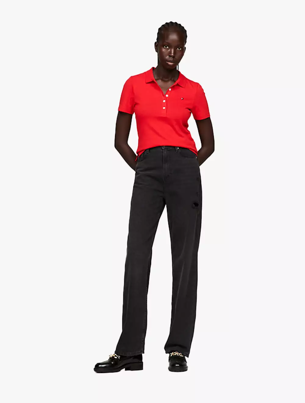 TOMMY HILFIGER - 1985 COLLECTION REGULAR FIT POLO - Red - red