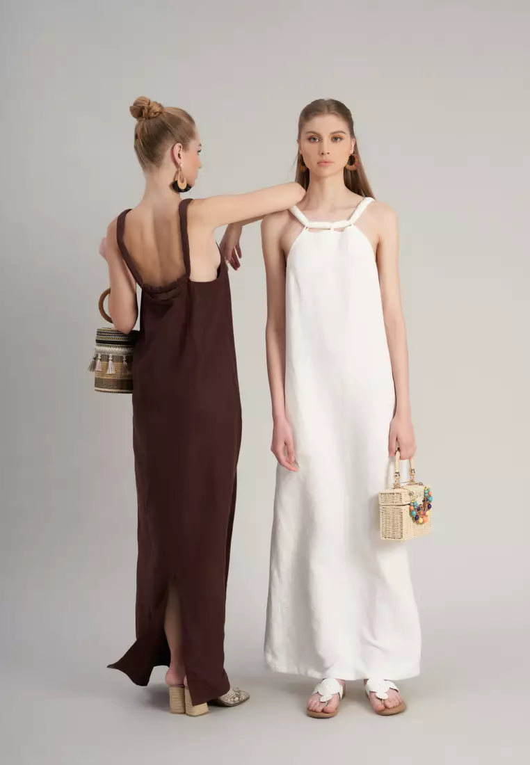De Soleil Maxi Linen Dress