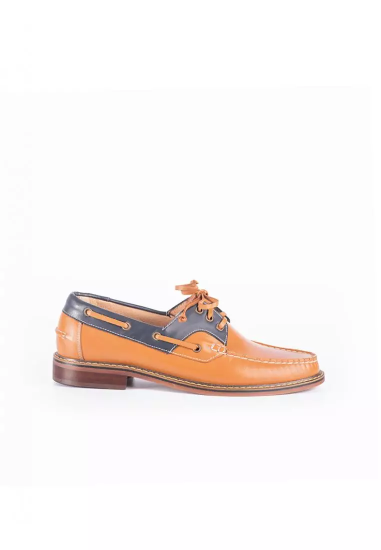 Discount on Bristol Shoes  shoes - SKU: Astrid Tan Brown Boat Shoes