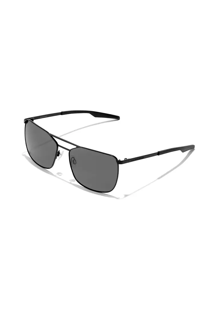 HAWKERS POLARIZED Black Dark SENSE Sunglasses for Men and Women, Unisex. UV400 Protection. Official Product designed in Spain