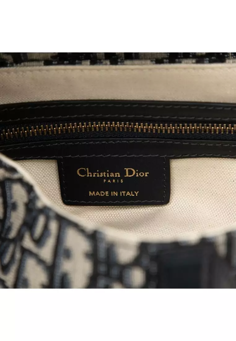Pre-Loved Dior Oblique Canvas Saddle Bag