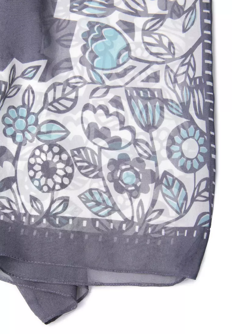 See Through Floral One Piece Dress K20052105