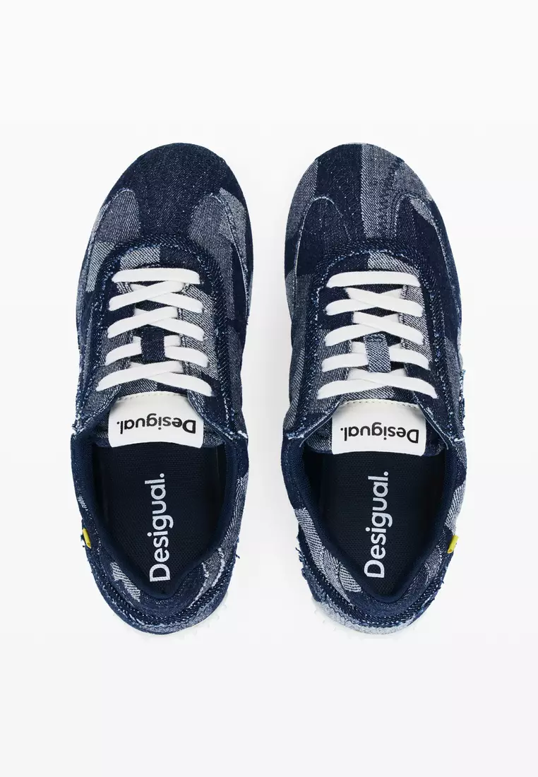 Patchwork denim sneaker