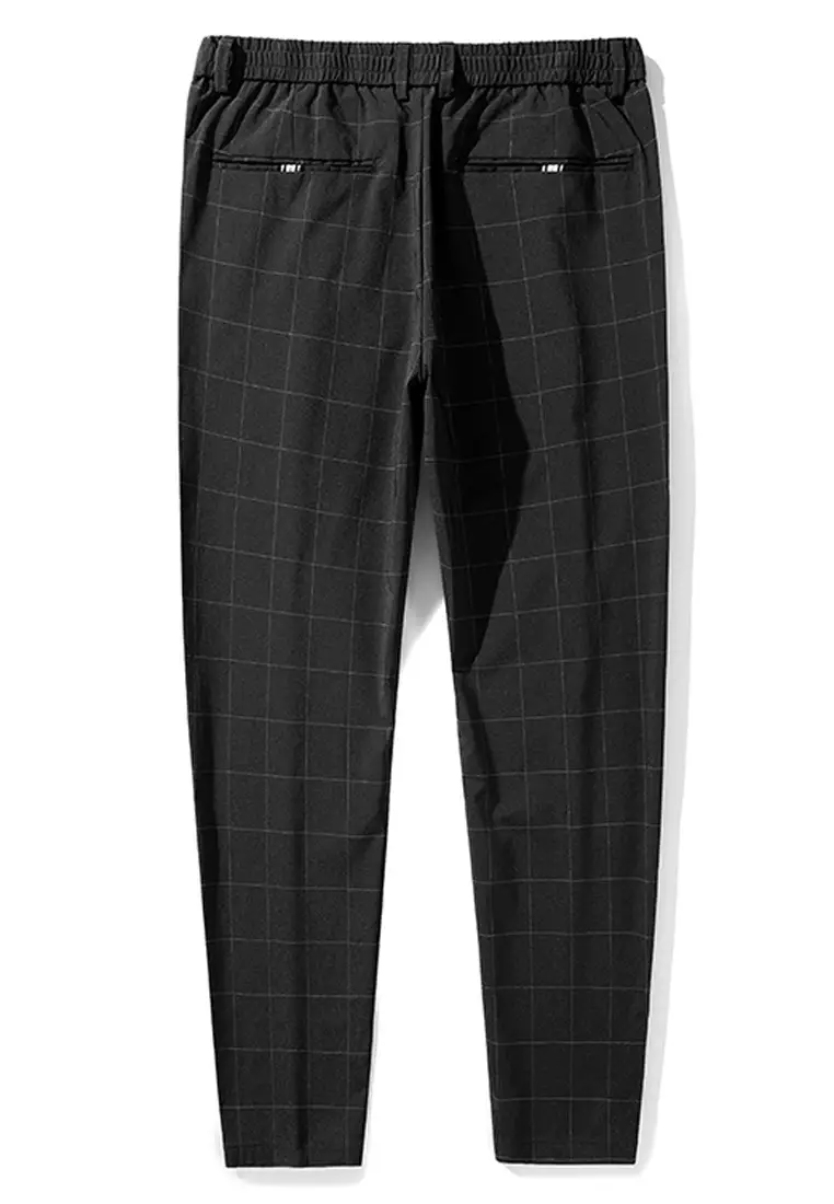 Checkered suit trousers sales