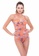 Sunseeker orange Desert Bloom D Cup One-piece Swimsuit 117A6US20C54AEGS_1
