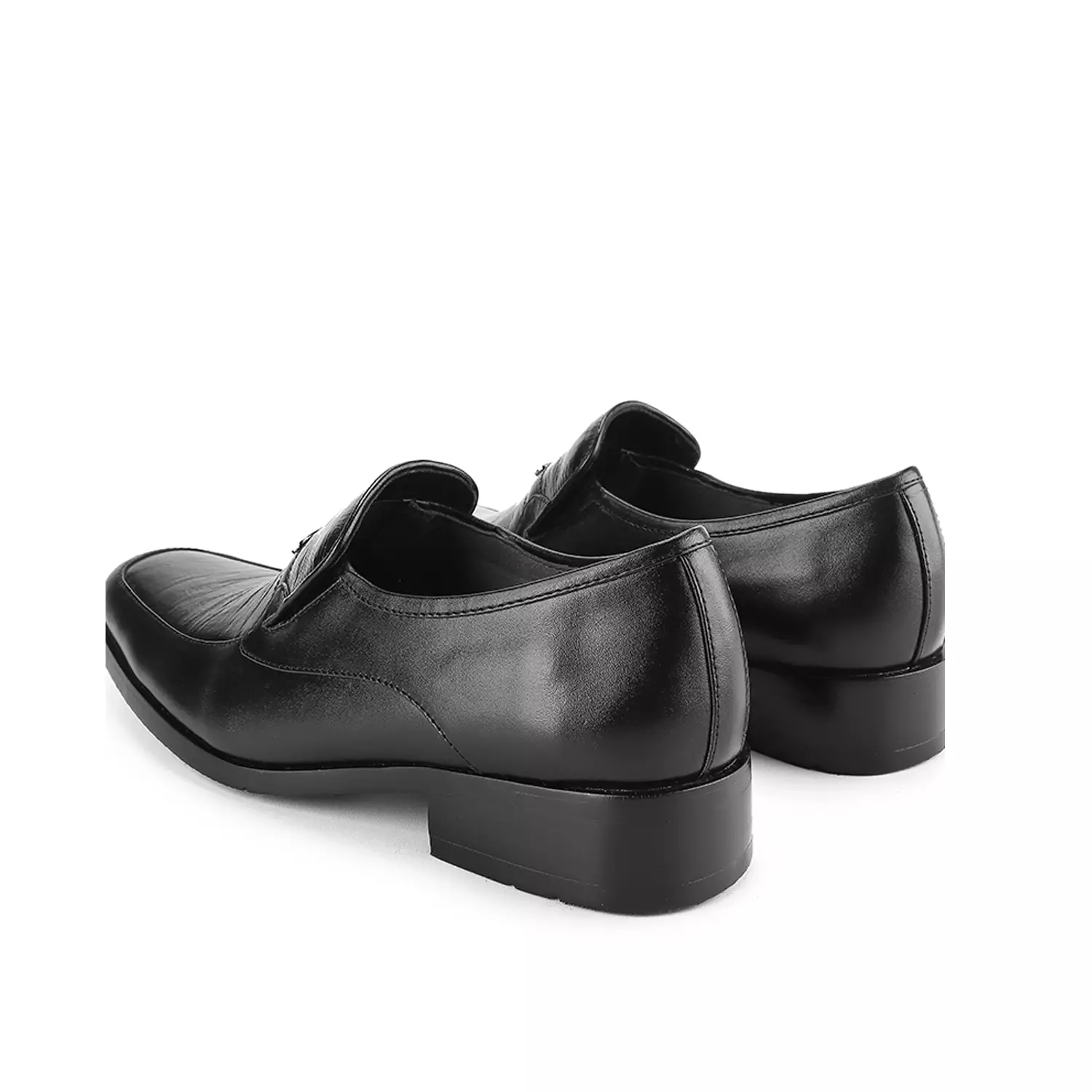 [ NEW ] Bastian Sepatu Pantofel Kantor pria Guinine Leather - Black
