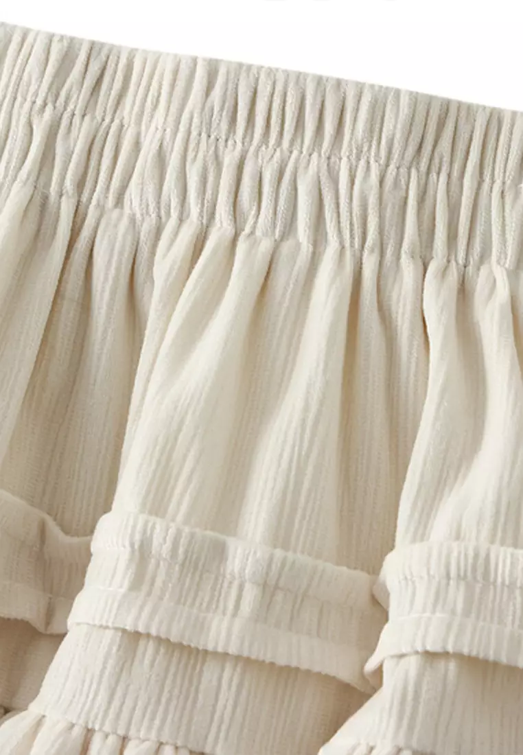 Ballet Style Velvet Cake Mini Skirt AF-D1380