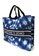 EGLANTINE black and white and blue EGLANTINE® X 2D4O® - "Staycation Bag" Wrinkle Free Canvas Tote Bag 78925AC9600887GS_4