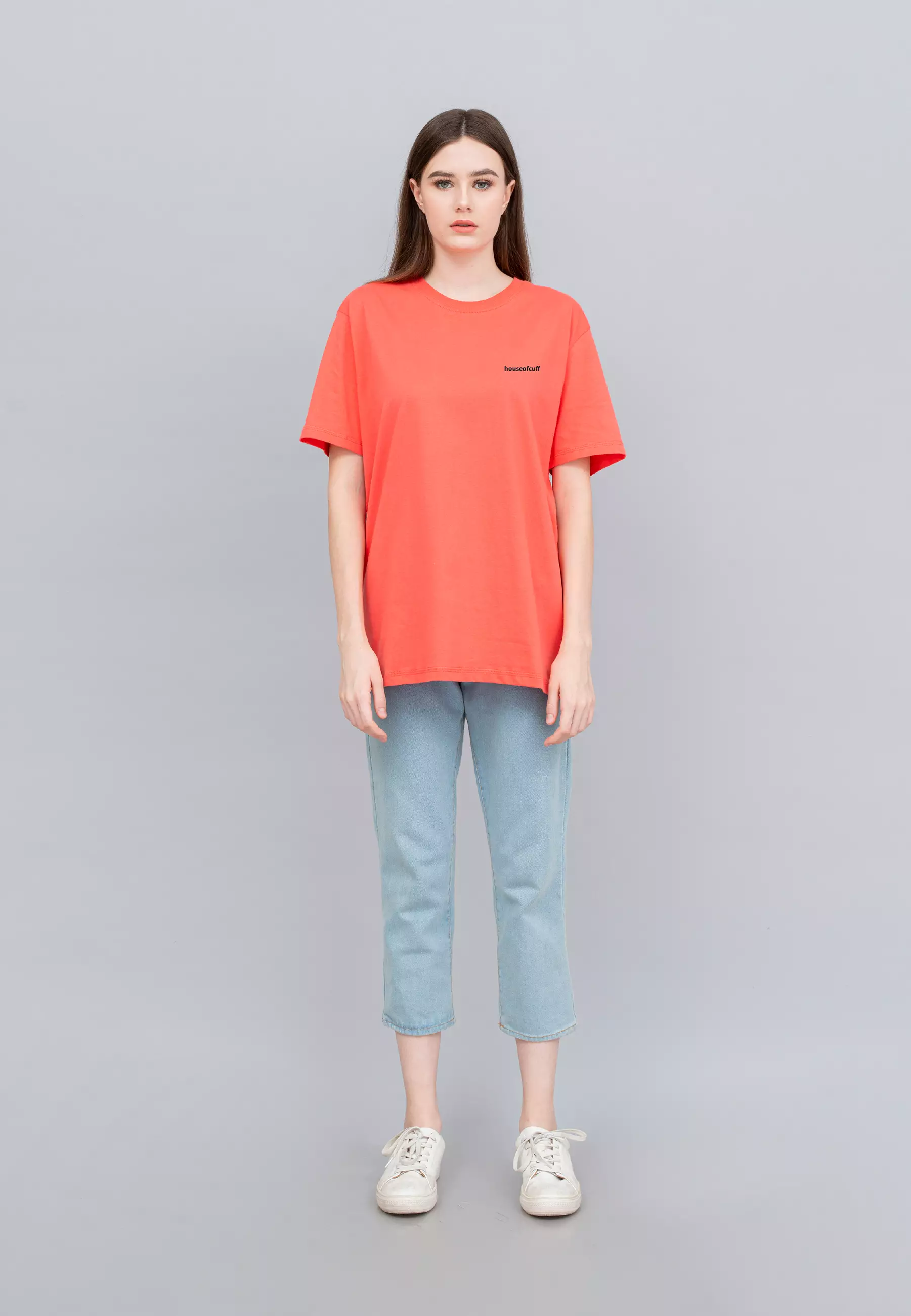Houseofcuff T-shirt Kaos Polos Pendek Coral Wanita Tersedia Size S-4XL