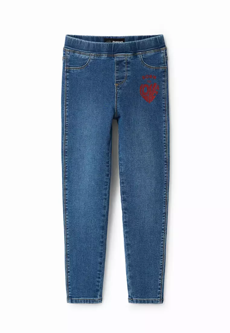 Buy Desigual Desigual Girl Message denim leggings. 2024 Online
