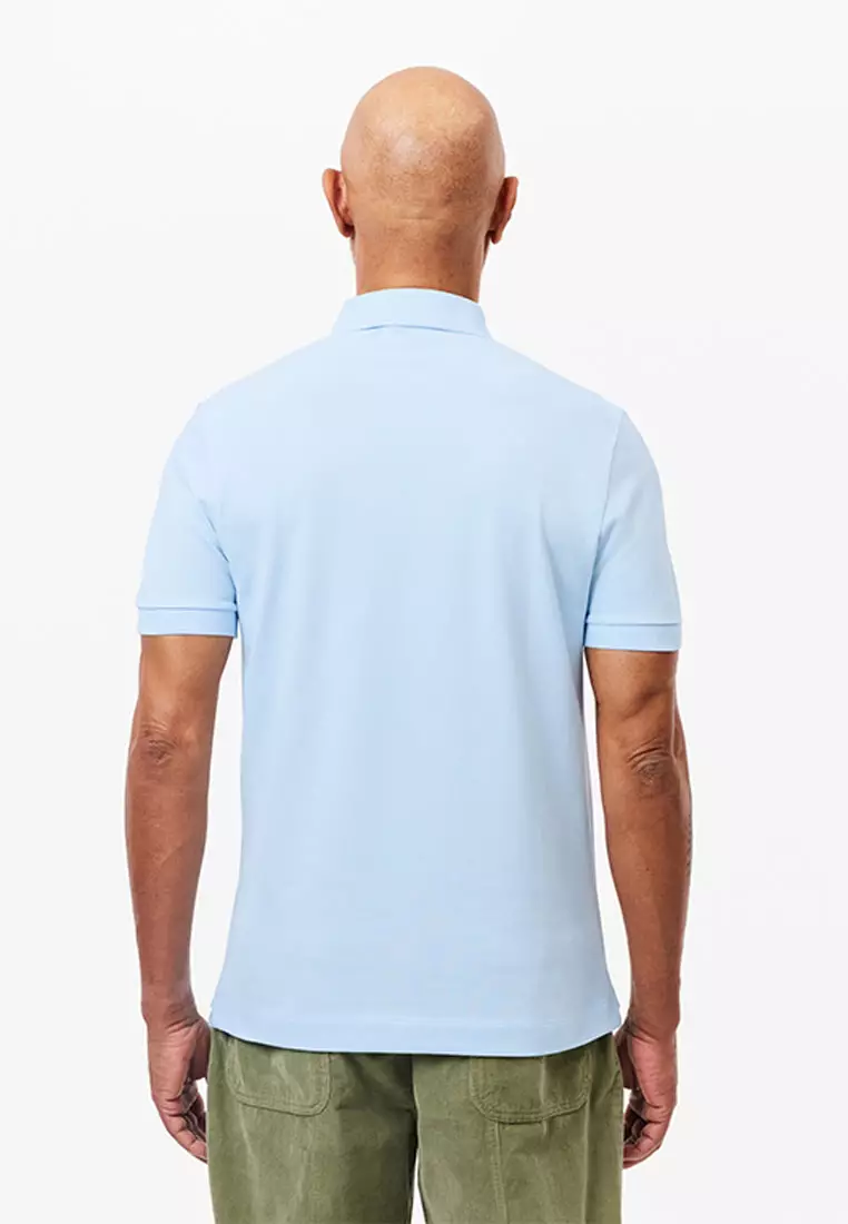 Men's Lacoste Paris Polo Shirt Regular Fit Stretch Cotton Piqué