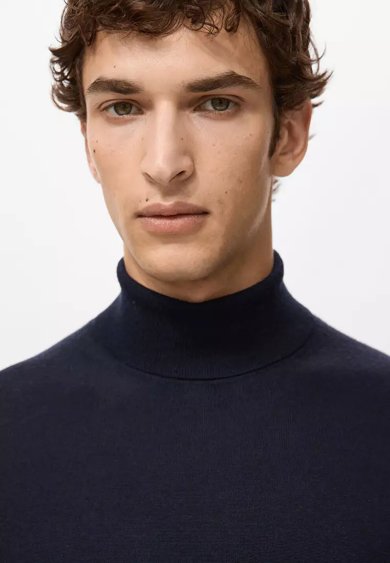 100% Merino Wool Roll Neck Jumper