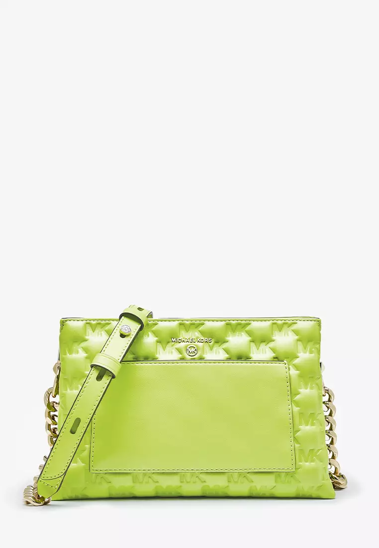 Michael kors lime green crossbody best sale