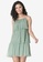 FabAlley green Green Strappy Tiered Mesh Dress C6C7AAA8FC4C6EGS_1